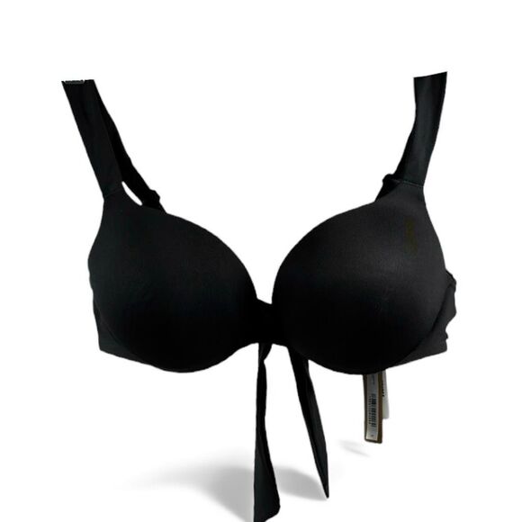 SKIMS NWT Swim Push Up Bikini Top in Onyx Size 5